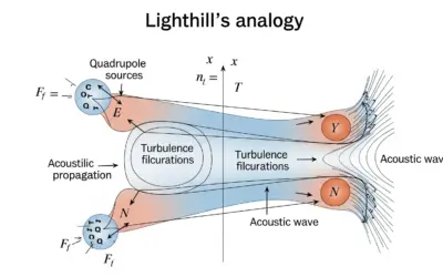 Application de l’analogie de Lighthill au bruit